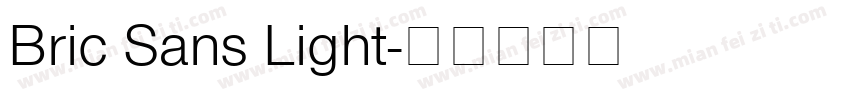 Bric Sans Light字体转换